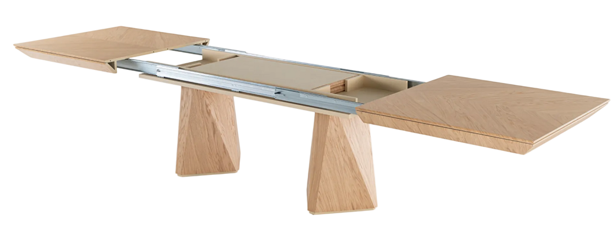 Diamond utdragbart matbord 200–400 cm – Natur-ek